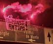 Mesaj afișat la Brașov, împotriva protestarilor pașnici anti-Călin Georgescu / Sursă foto: Facebook