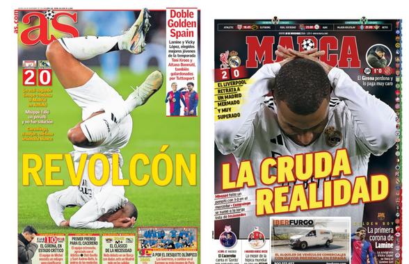 L-au pus în cap pe Mbappe! Cum arată copertele ziarelor spaniole și engleze, după Liverpool - Real: „Scufundați! Încă o prestație ridicolă”