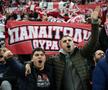 Fanii lui Olympiakos la meciul cu FCSB / Foto: Ionuț Iordache GSP