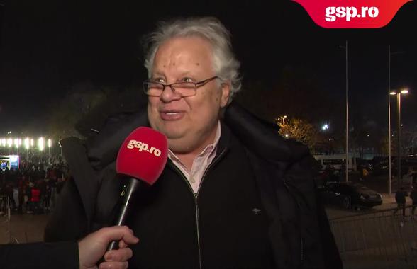 Apariție-surpriză la FCSB - Olympiakos » Fostul șef de la Rapid a venit la Arena Națională: „Am sânge vișiniu”