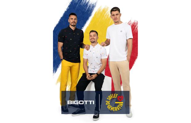 BIGOTTI celebrează energia tricolorilor: colecția oficială dedicată „Generației de Suflet” a Echipei Naționale