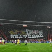 Scenografia sârbilor la Steaua Roșie - FCSB / FOTO: Cristi Preda (GSP)