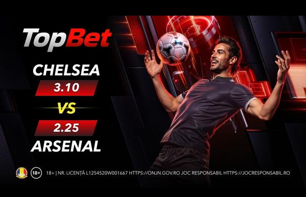 Arsenal, favorită în derby-ul cu Chelsea din Premier League - avancronică și cote la pariuri