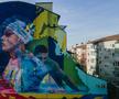 Mural David Popovici în Timișoara / foto: asociatia-edit.ro