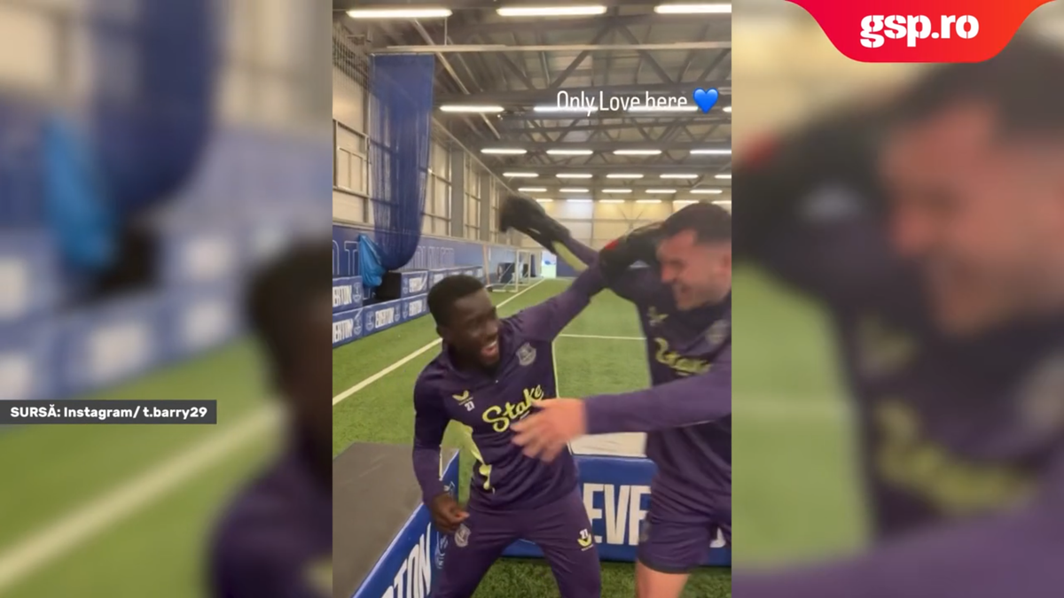 Idrissa Gueye și Michael Keane au intrat în ring