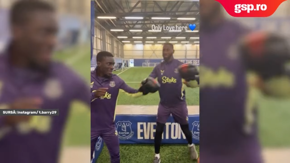La câteva zile după ce au fost aproape de a se lua la bătaie pe teren, jucătorii lui Everton au intrat „în ring”