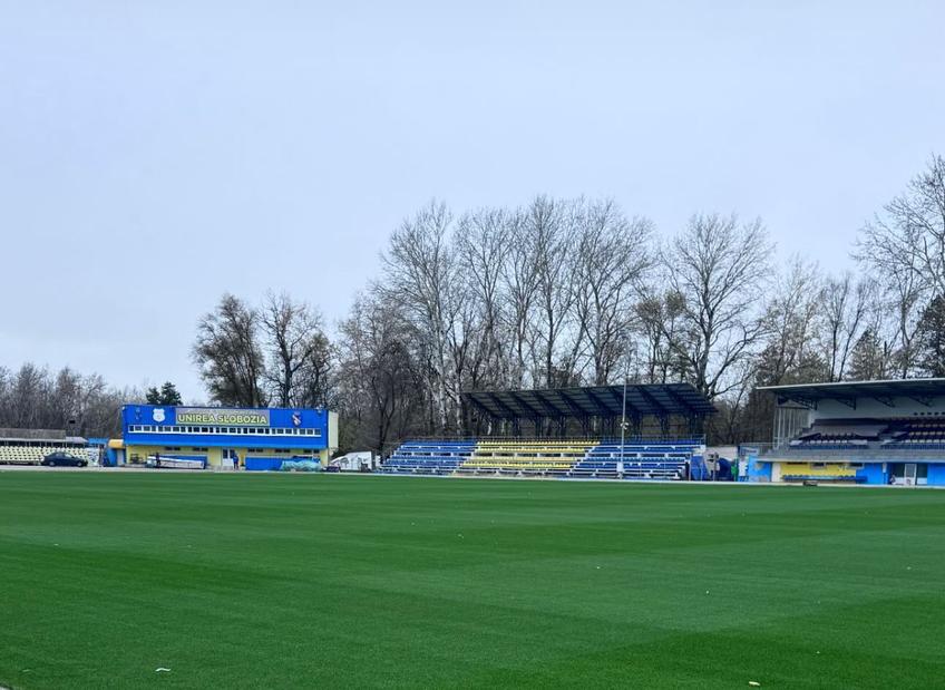 Imagine de pe stadionul „1 Mai” din Slobozia