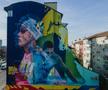 Mural David Popovici în Timișoara / foto: asociatia-edit.ro
