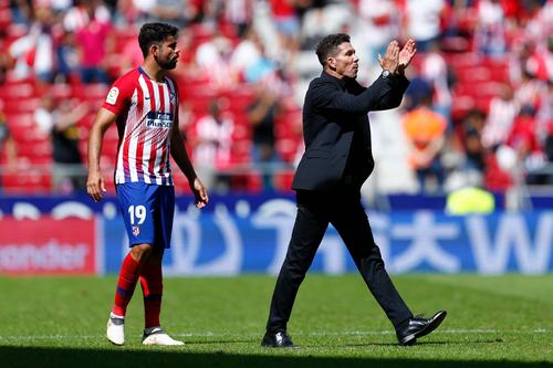 Diego Costa și Diego Simeone