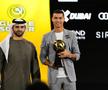 Cristiano Ronaldo a primit două trofee la gala Globe Soccer Awards de la Dubai / Foto: X