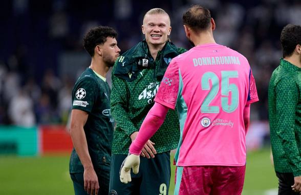 Cântarul lui Pep Guardiola a ajuns subiect de glume » Cum a râs Erling Haaland de Gianluigi Donnarumma!