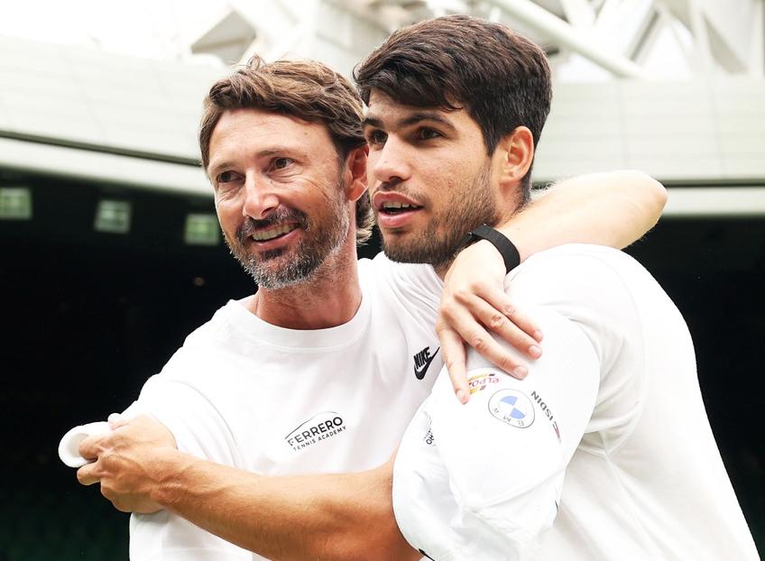 Carlos Alcaraz și Juan Carlos Ferrero, foto: Guliver/gettyimages