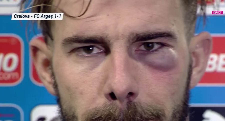 Viciere de rezultat la Craiova - FC Argeș! Ion Crăciunescu: „E penalty!” » Fault BRUTAL nesancționat