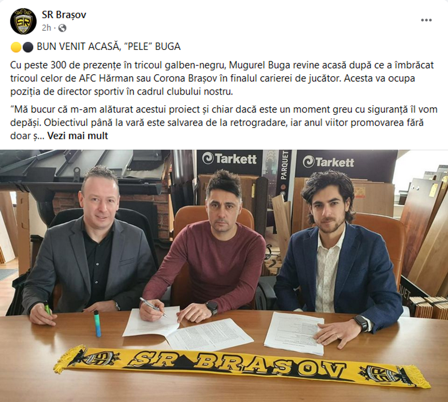 Mugurel Buga a fost prezentat oficial: „Chiar dacă este un moment greu, cu siguranță îl vom depăși”