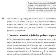 Experiment: ce spune ChatGPT despre FCSB - Manchester United