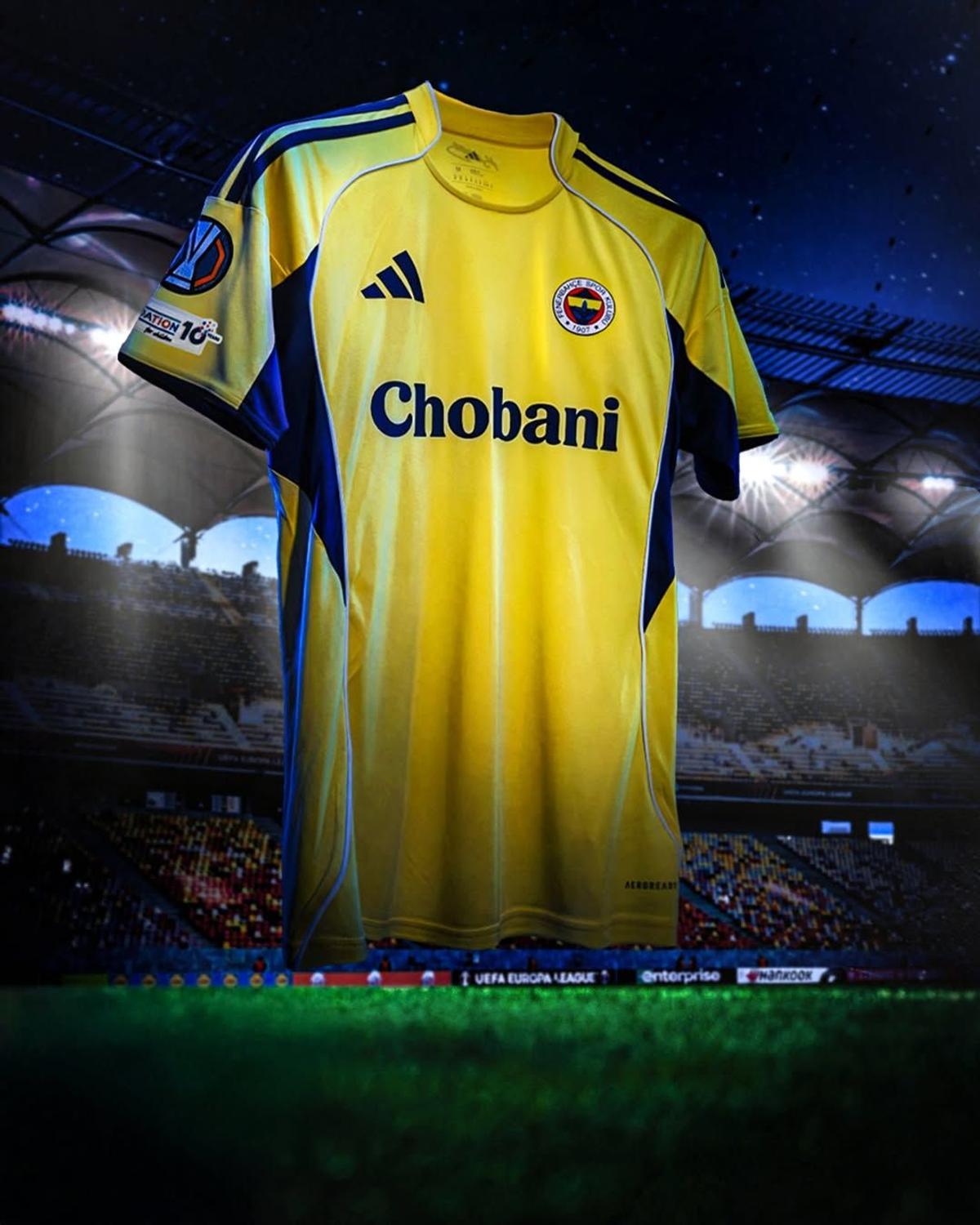 Tricoul pe care-l va folosi Fenerbahce în partida cu FCSB cu sponsorul Chobani
