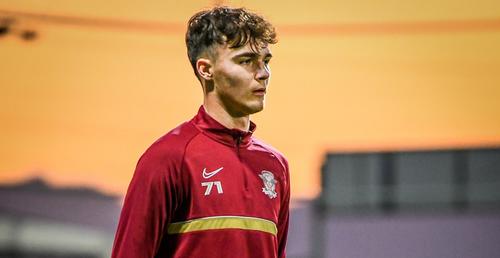 Robert Bădescu a avut un debut de vis în tricoul Rapidului, înscriind în poarta celor de la UTA. Foto: Rapid