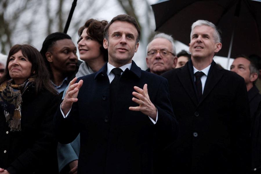 Președintele Franței Emmanuel Macron - Inaugurare Satul Olimpic Paris 2024 Foto: Imago Satul Olimpic de la Paris a fost inaugurat, iar președintele Macron a asigurat că va înota în Sena