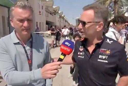 Christian Horner, în dreapta, pe 29 februarie