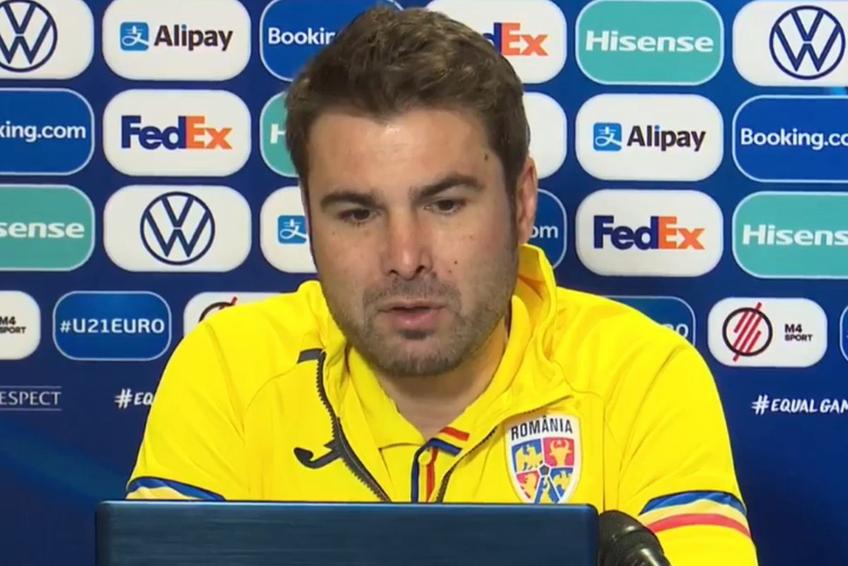 Adrian Mutu, selecționer România U21 // foto: captură FRF TV