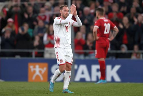 Christian Eriksen la finalul meciului cu Serbia, scor 3-0 // Foto: Getty Images