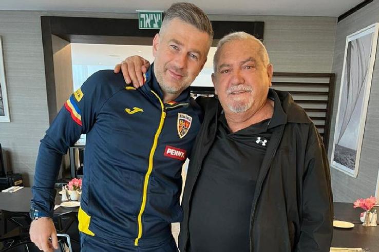 Edi Iordănescu, vizitat de Shlomo Sharf / Sursă foto: frf.ro