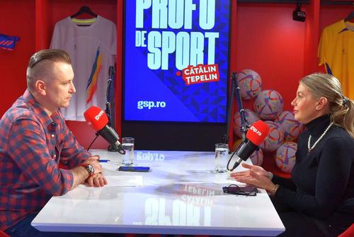 Lorena Balaci, în vestiarul cu povești al Gazetei Sporturilor / FOTO: Cristi Preda (GSP)