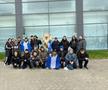 Copiii care susțin Craiova, în deplasare la meciul cu Rapid/ foto Facebook @Universitatea Craiova