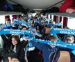 Copiii care susțin Craiova, în deplasare la meciul cu Rapid/ foto Facebook @Universitatea Craiova