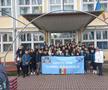 Copiii care susțin Craiova, în deplasare la meciul cu Rapid/ foto Facebook @Universitatea Craiova