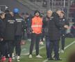 Marius Șumudică, nervos la pauza meciului Rapid - Universitatea Craiova