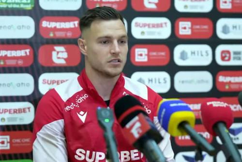 Dennis Politic, la conferința de presă premergătoare derby-ului dintre Dinamo și FCSB