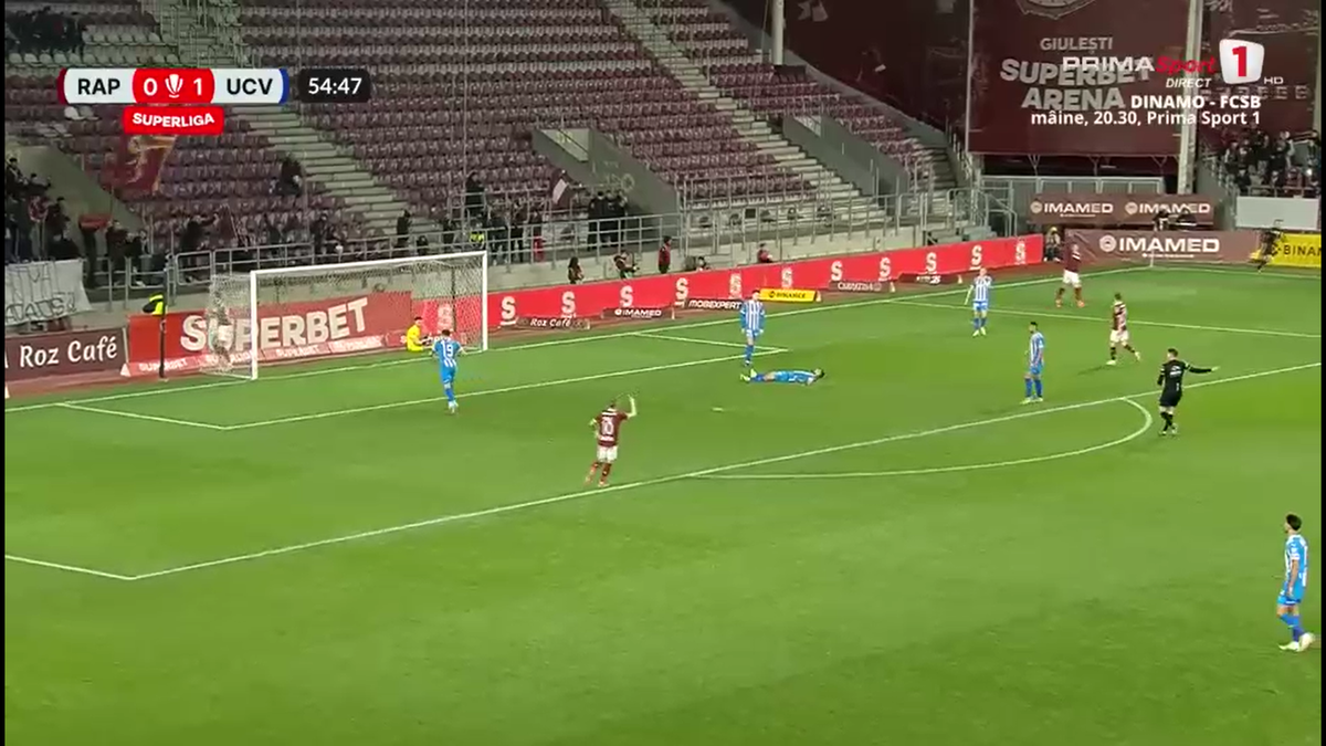 Autogolul lui Gjoko Zajkov în Rapid - Craiova