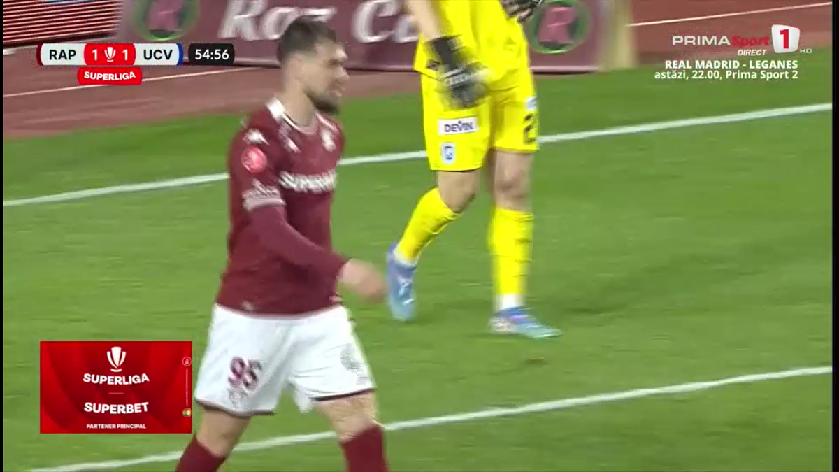 Autogolul lui Gjoko Zajkov în Rapid - Craiova