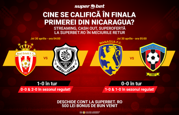 El Clasico și Derbi Capitalino, decisive în Nicaragua! Ce pariezi?