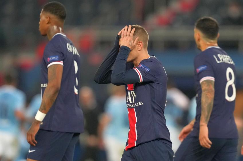 Marco Verratti, dezamăgit de prestația echipei sale // foto: Imago