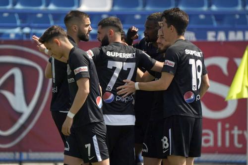 Andrei Ciobanu a reușit o „dublă” din penalty. Sursă foto: fcviitorul.ro