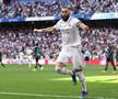 Real Madrid a învins-o lejer pe Almeria în etapa #32 din La Liga, scor 4-2. Karim Benzema, 35 de ani, a reușit un hattrick.