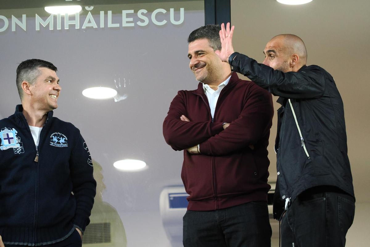 Dan Șucu, Victor Angelescu și Daniel Niculae, înainte de Rapid - Craiova