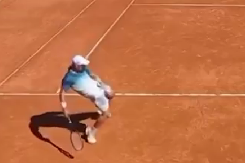 Svyatoslav Gulin, gesturi obscene la un turneu ITF din Spania/Foto: captură X