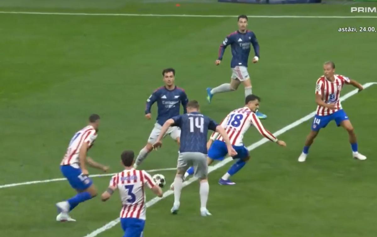 Penalty controversat în Atletico - Arsenal