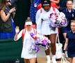 Simona Halep și Serena Williams ieșind de la cabinele Wimbledon, foto: Guliver/gettyimages