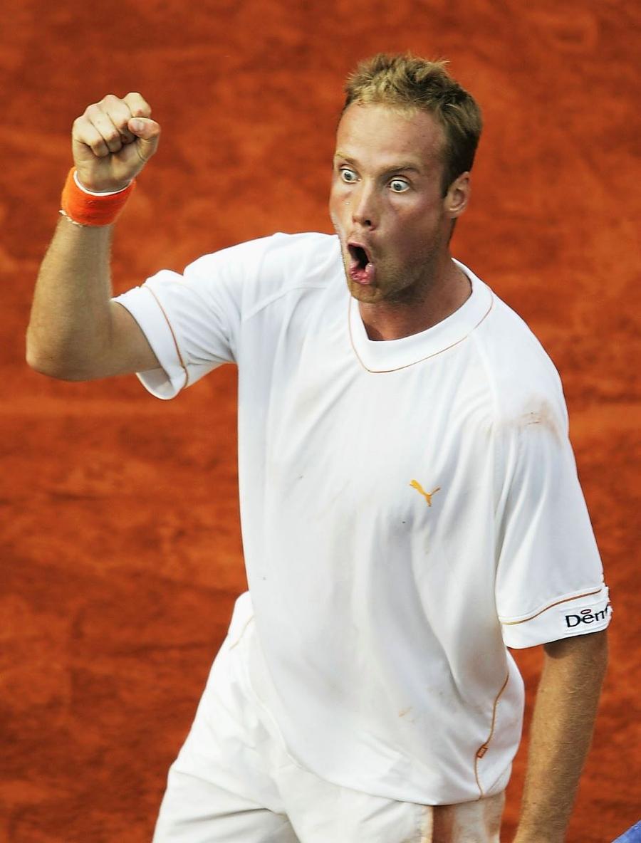Martin Verkerk și felul său particular de a se bucura Foto Guliver/GettyImages Roland Garros se joacă pe GSP.ro » Triumfurile cel mai puțin pronosticate din istorie la Paris