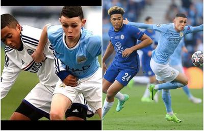 Impresionant: de la meciurile de juniori la finala Ligii! Reece James și Phil Foden au refăcut o poză din urmă cu 7 ani
