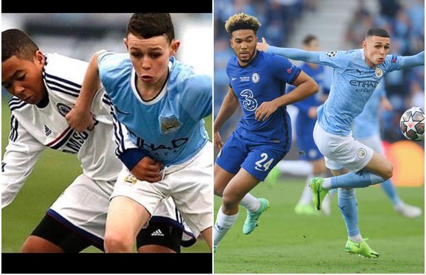 Impresionant: de la meciurile de juniori la finala Ligii! Reece James și Phil Foden au refăcut o poză din urmă cu 7 ani