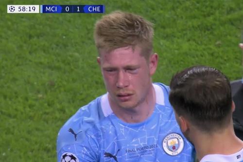 Kevin De Bruyne a ieșit de pe teren în minutul 60 al finalei Ligii Campionilor, Manchester City - Chelsea, la scorul de 1-0 pentru londonezi.