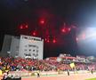 Momente incendiare la Dinamo - U Cluj » A plouat cu rachete de semnalizare în prima repriză!