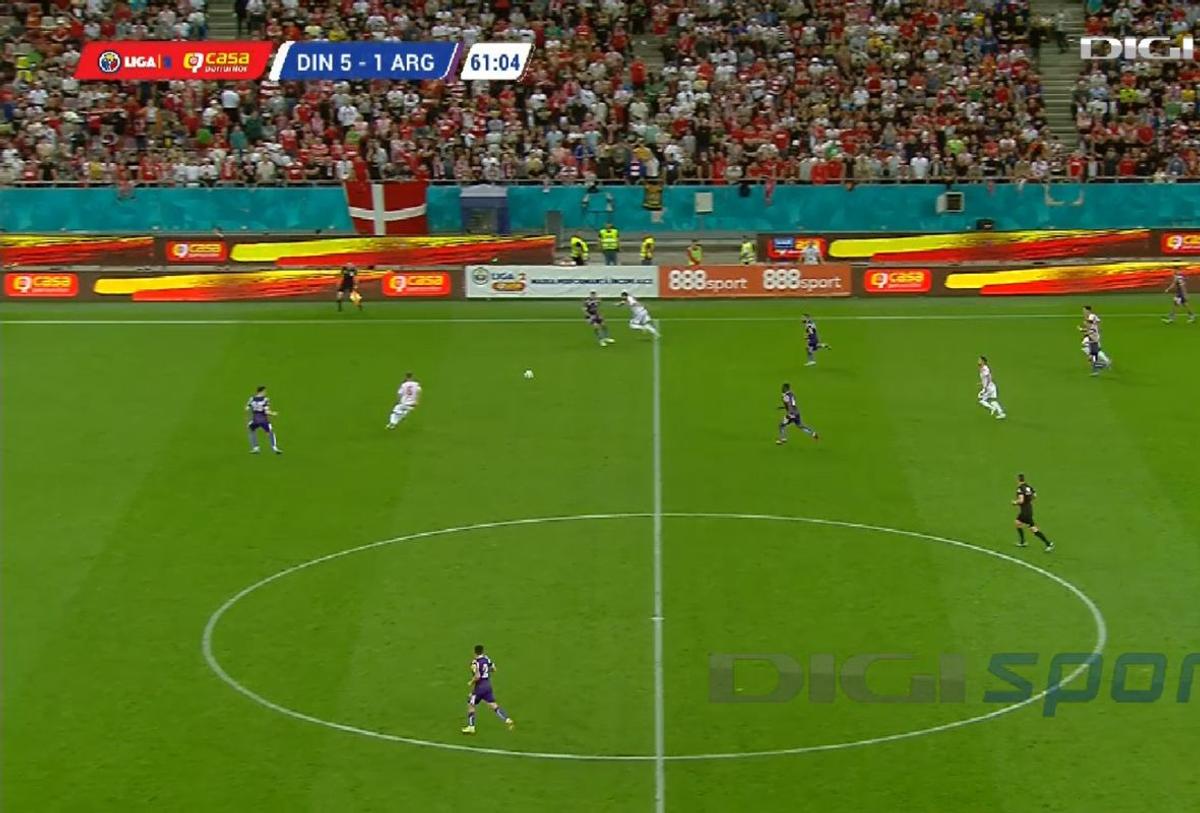 Al doilea gol al lui Ghezali din meciul Dinamo - FC Argeș