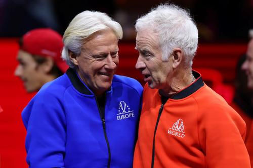 Bjorn Borg și John McEnroe la Laver Cup 2022 Foto: Imago