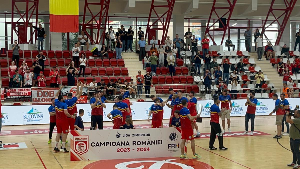 Dinamo a sărbătorit câștigarea campionatului la handbal masculin